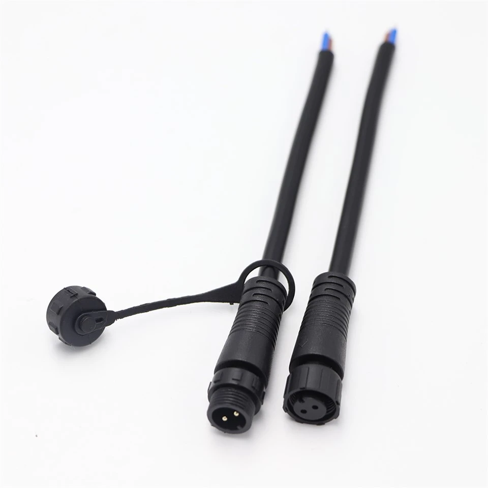 M12 7 Đầu nối chống thấm nước có dây trường pin IP67